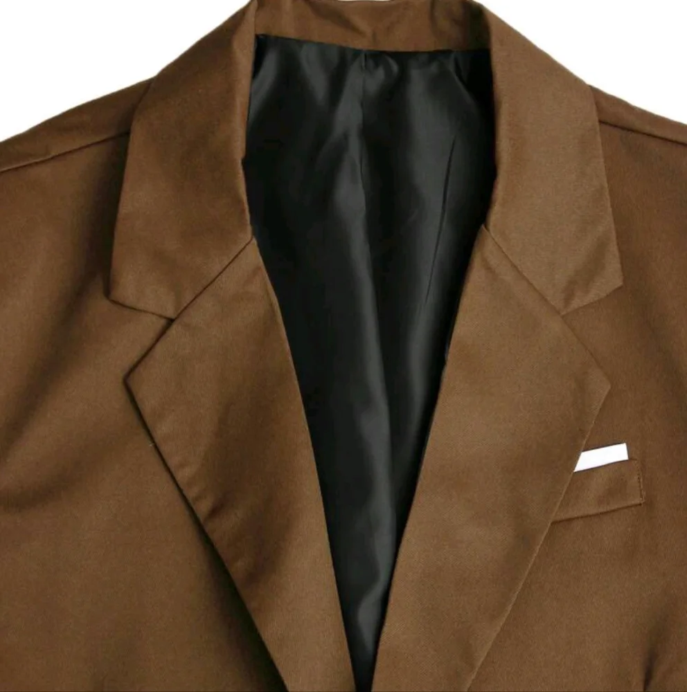 Men's Plain And Simple Daily Long Sleeve Suit With Long Pants - Picture 3 of 5